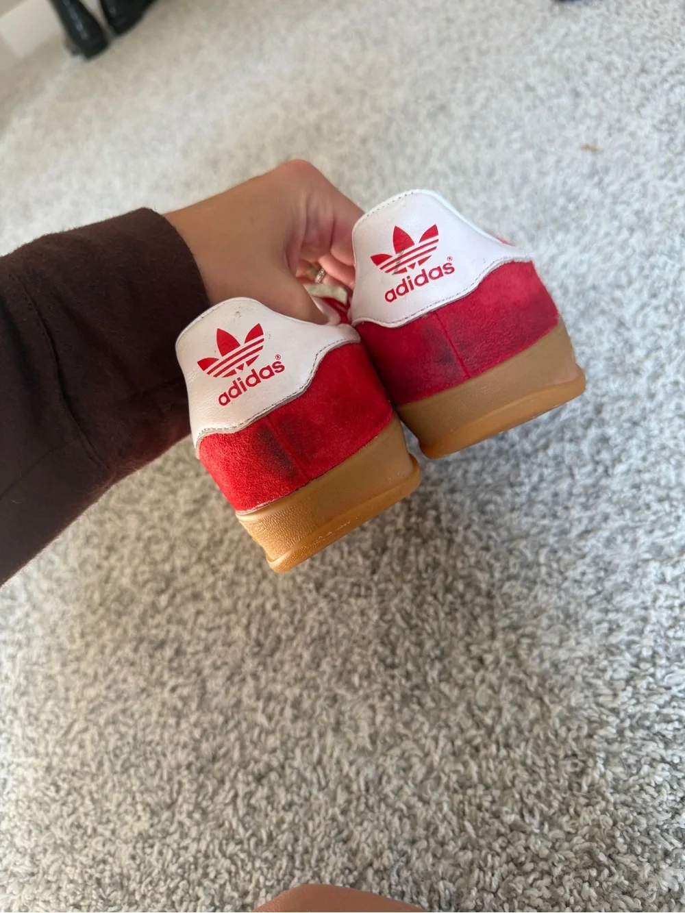adidas Gazelle Indoor Sneakers - Red/White